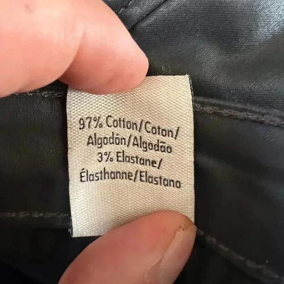 Calvin Klein Ultimate Skinny Jeans Black Shiny 27x32 - Picture 6 of 7